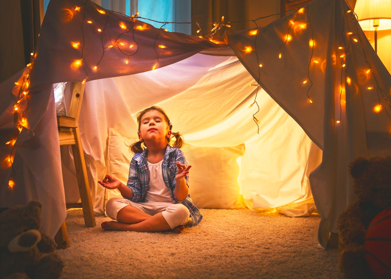 A sense of comfort and safety help reduce a child's level of anxiety.
