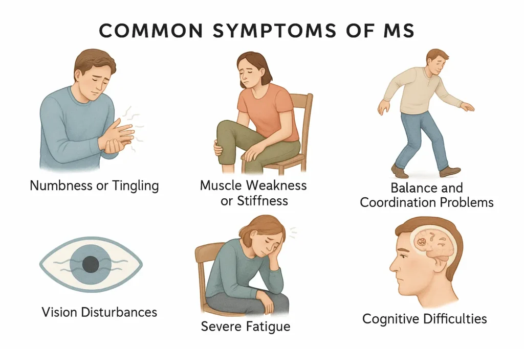Common MS symptoms