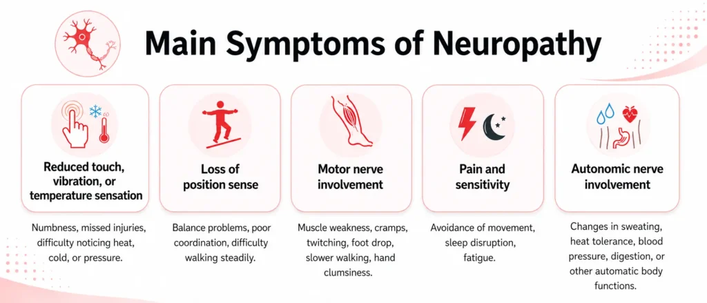 symptoms of neuropathy