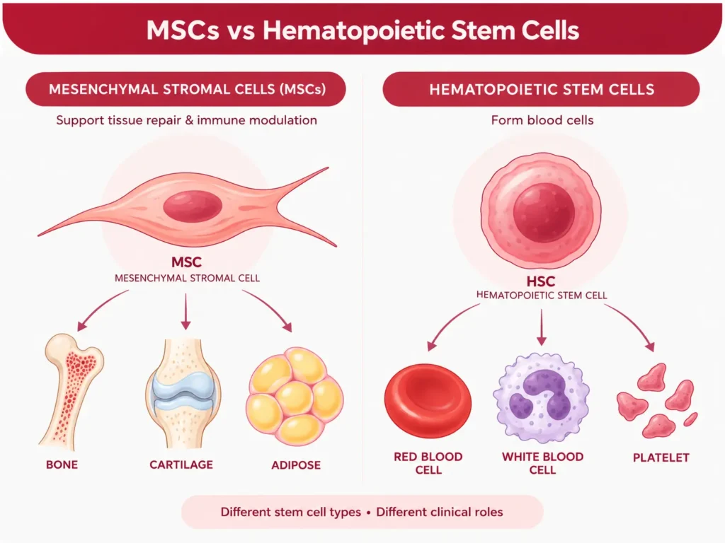 MSCs and hematopoietic stem cells