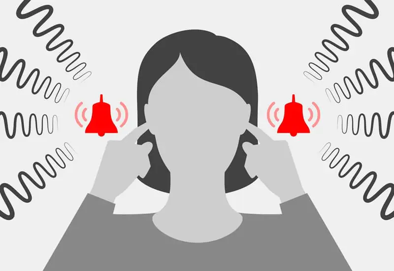 Tinnitus is experienced as annoying sounds like ringing, clicking, buzzing, hissing, humming or roaring in the absence of any corresponding external sounds.