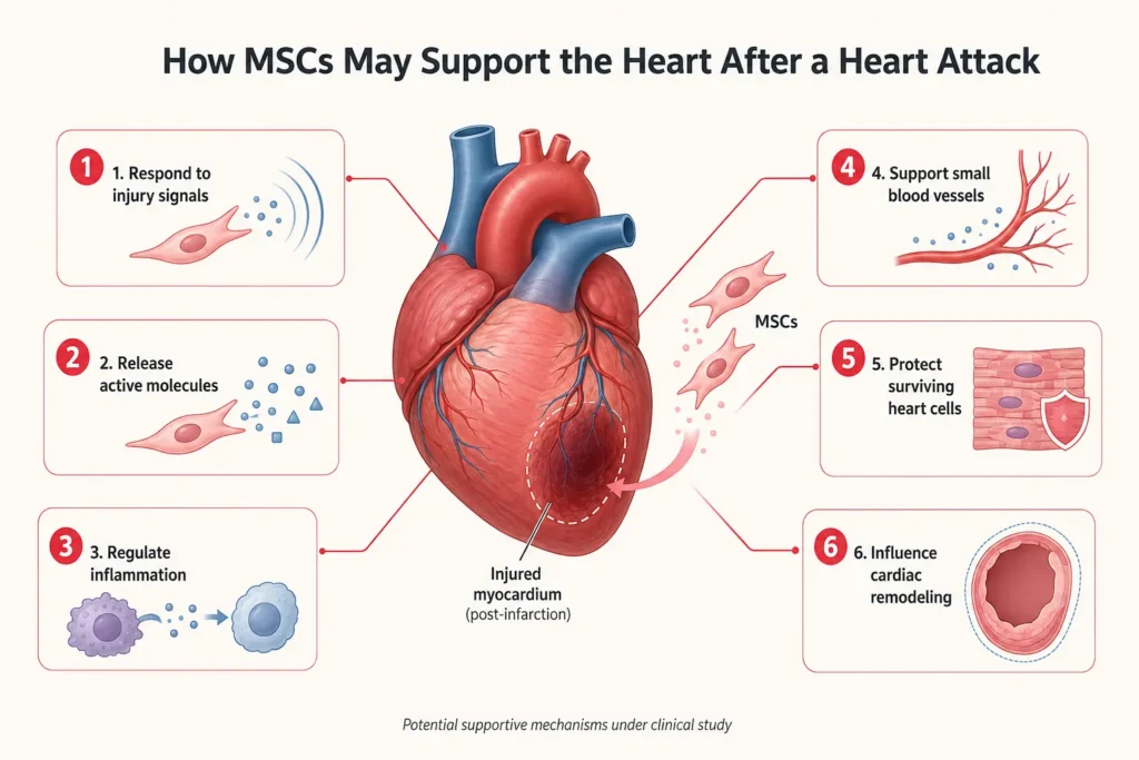 MSCs and heart attack